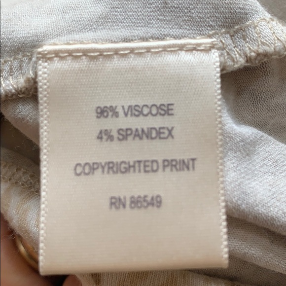 Tommy Bahama palm frond print sundress sand/tan/wh - Picture 7 of 8